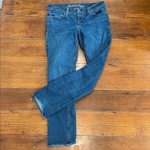 American Eagle Outfitters Dark Blue Straight Leg Jeans
